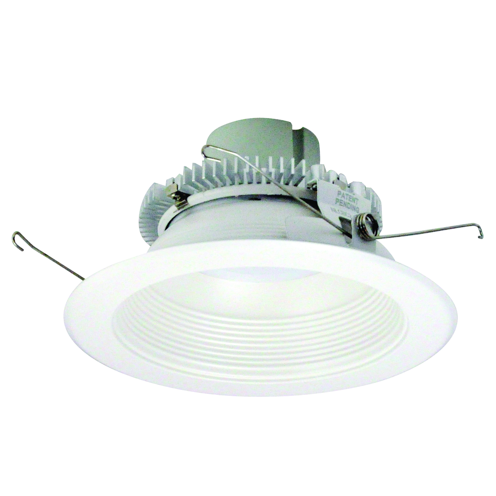 6" Cobalt Click Round Retrofit Baffle, 1000lm / 12W, 3000K, White Baffle / White Flange