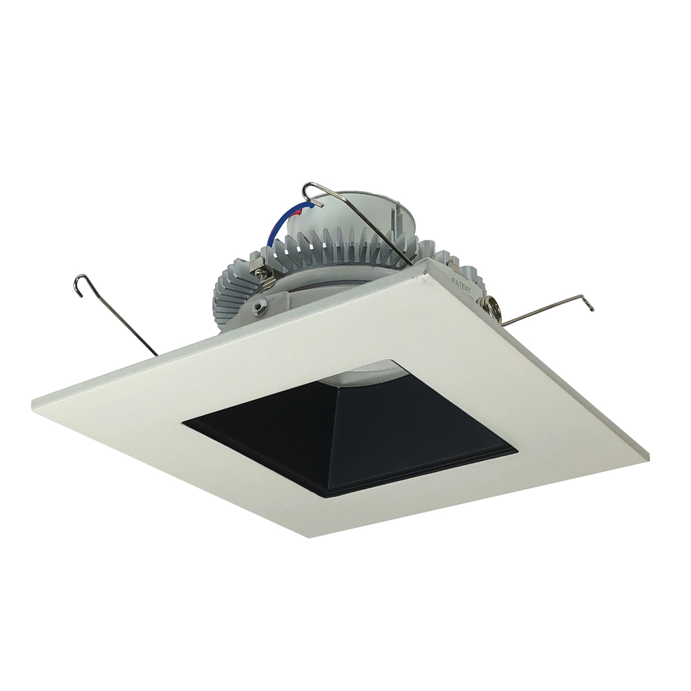6" Cobalt Click Square Retrofit Reflector with Square Aperture, 750lm / 10W, 3000K, Black