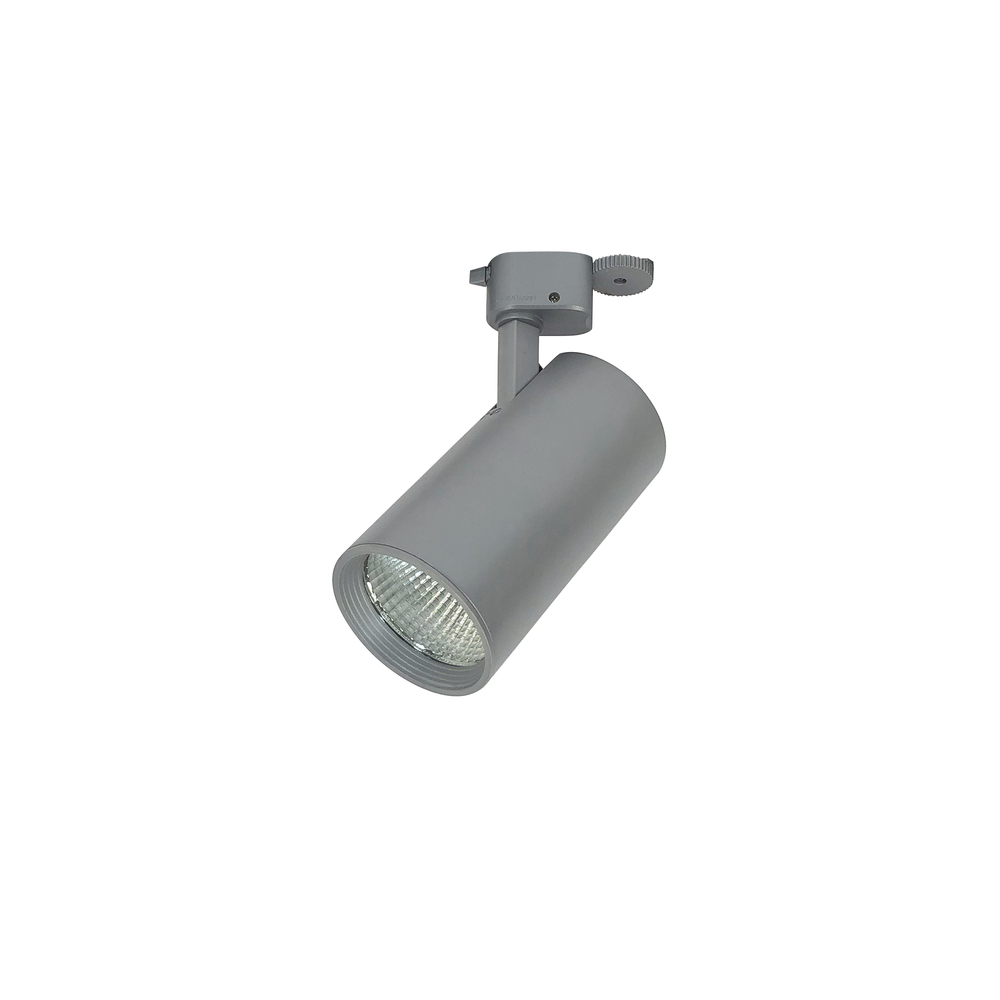 Jason LED Track Head, Cylinder, 18W, 35K, 80+ CRI, Flood, Silver