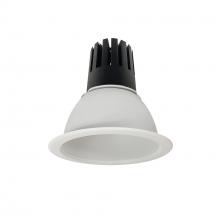 Nora NC3-61L430FMPW/EMI - 6" Sapphire III Round Open Reflector for Integral EM Test Switch, 3500lm, 3000K, Flood Optic,