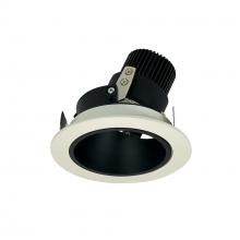 Nora NIO-4RD27QBW - 4" Iolite LED Round Adjustable Deep Reflector, 10-Degree Optic, 850lm / 12W, 2700K, Black