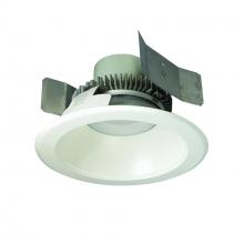 Nora NLCBC2-55130WW/10EM - 5" Cobalt Click Round Retrofit Reflector, 1000lm / 12W, 3000K, White Reflector / White Flange,
