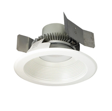 Nora NLCBC2-55230MPW/10 - 5" Cobalt Click Round Retrofit Baffle, 1000lm / 12W, 3000K, Matte Powder White Baffle / Matte