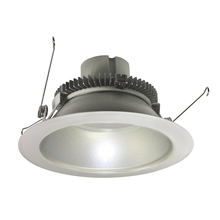 Nora NLCBC2-65130HZW/10LE4 - 6" Cobalt Click Round Retrofit Reflector, 1000lm / 12W, 3000K, Haze Reflector / White Flange,
