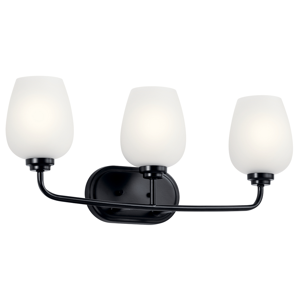 Valserrano 24" 3 Light Vanity Light Black