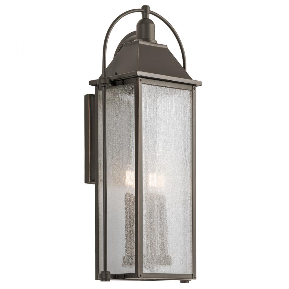 Harbor Row 28.75" 4 Light Outdoor Wall Light with Clear Seeded Glass in Olde Bronze