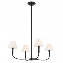 Kichler 52766BK - Eadie 30.75 Inch 4 Light Chandelier in Black