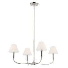 Kichler 52766PN - Eadie 30.75 Inch 4 Light Chandelier in Polished Nickel