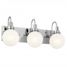 Kichler 55151CH - Hex 22.75 Inch 3 Light Vanity with Opal Glass in Chrome