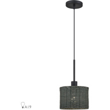 Livex Lighting 60112-04 - 1 Light Black Mini Pendant