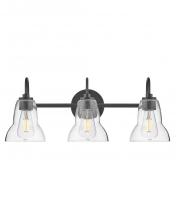 Lark 85563BK - Medium Three Light Vanity