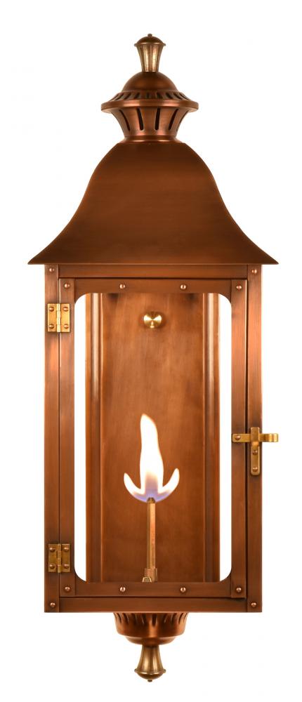 The CopperSmith Biltmore Collection Antler Hill 36" Tall Copper Gas Wall Mount Outdoor LT Lanter