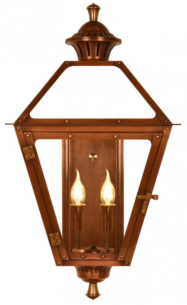 The CopperSmith Biltmore Collection Amherst 23" Tall Copper Electric Wall Mount Outdoor LT Lante