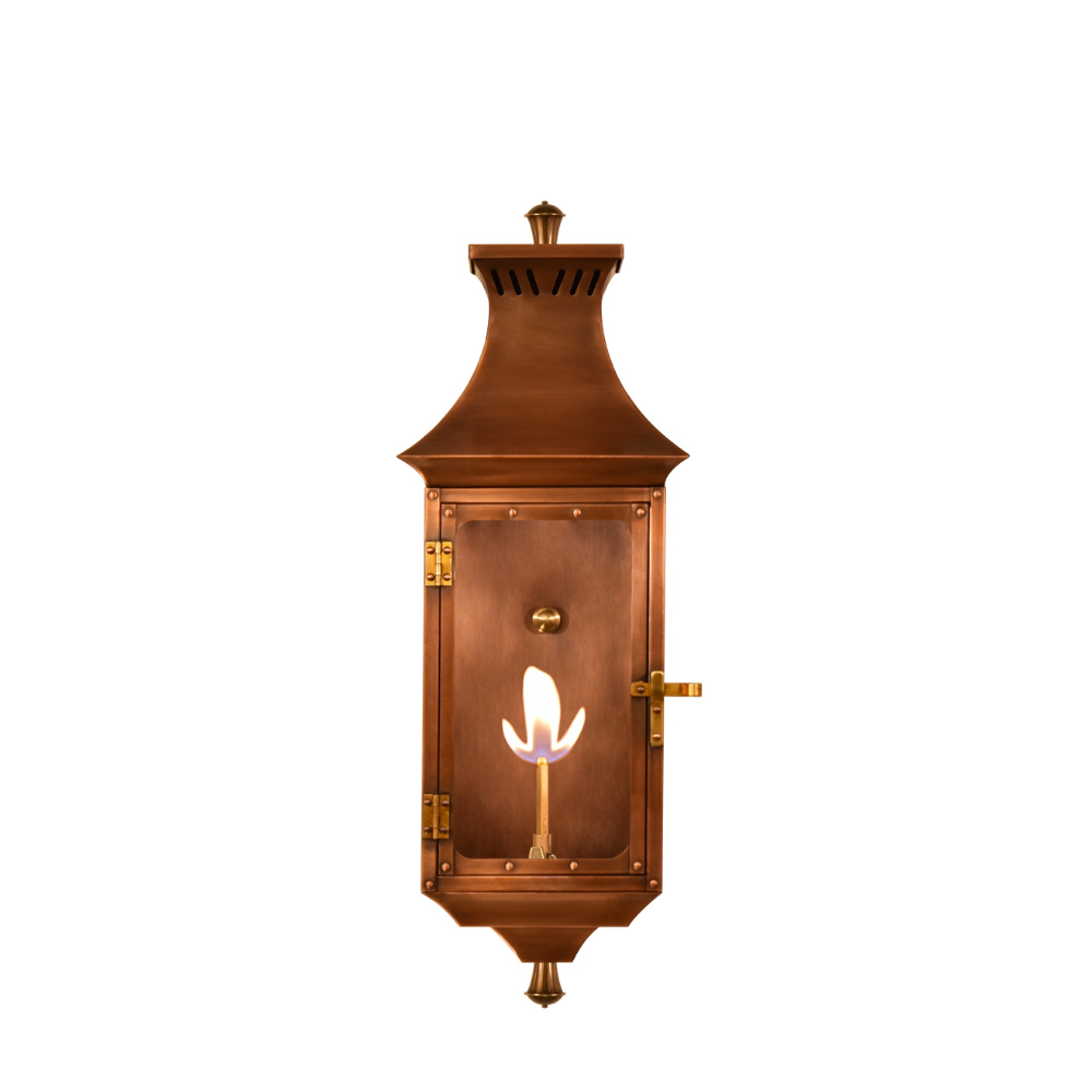 The CopperSmith Biltmore Collection Pinnacle 37" Tall Copper Electric Wall Mount Outdoor LT Lant