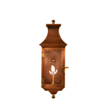 The Coppersmith PC36G - The CopperSmith Biltmore Collection Pinnacle 37" Tall Copper Gas Wall Mount Outdoor Light Lanter