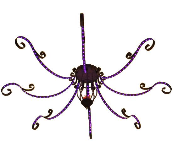 166"W Carnevale 8 Arm Chandelier