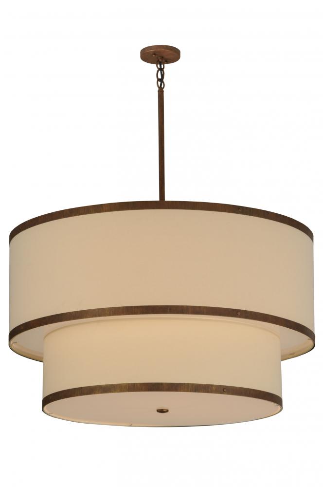36"W Cilindro 2 Tier Textrene Pendant