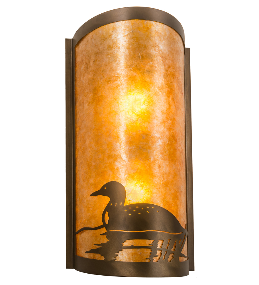 9" Wide Loon Right Wall Sconce
