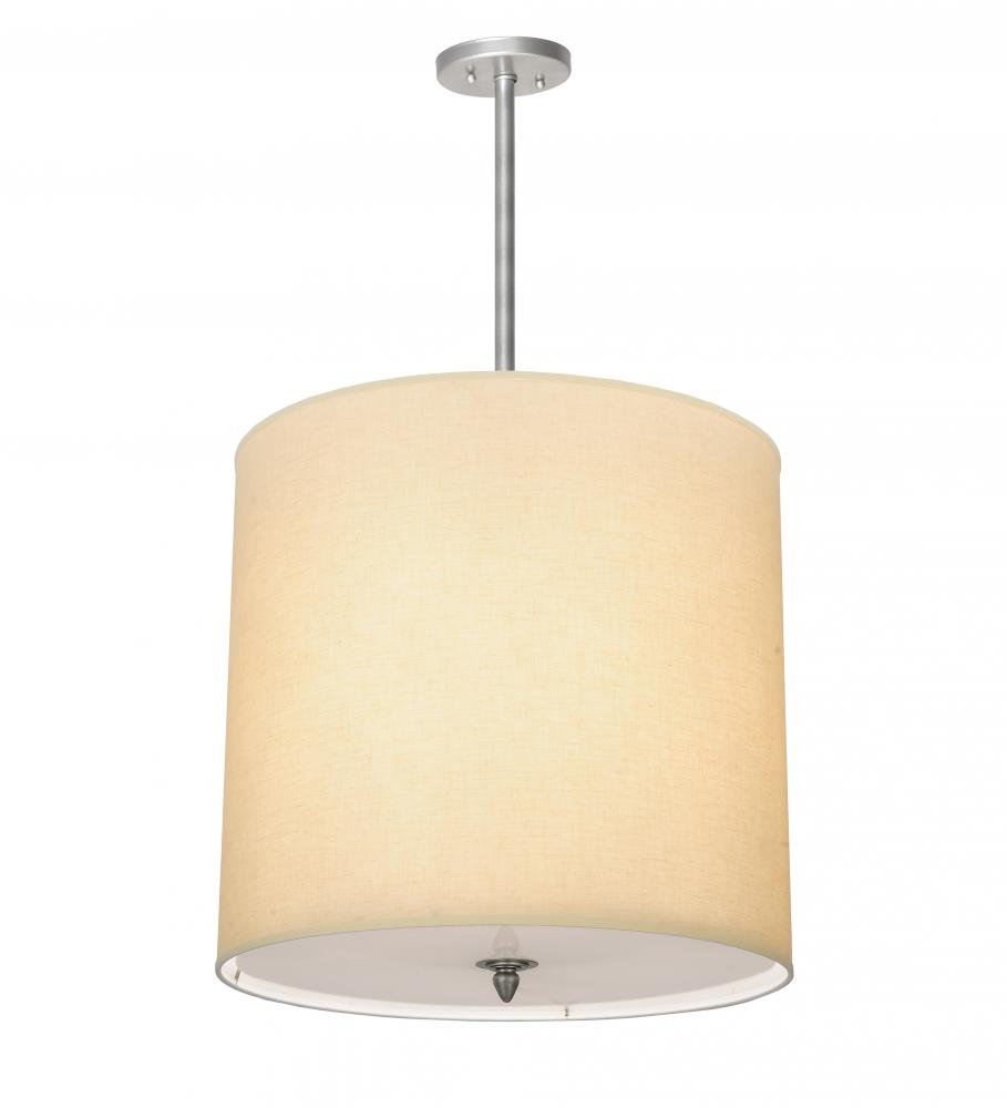 18" Wide Cilindro Beige Textrene Pendant
