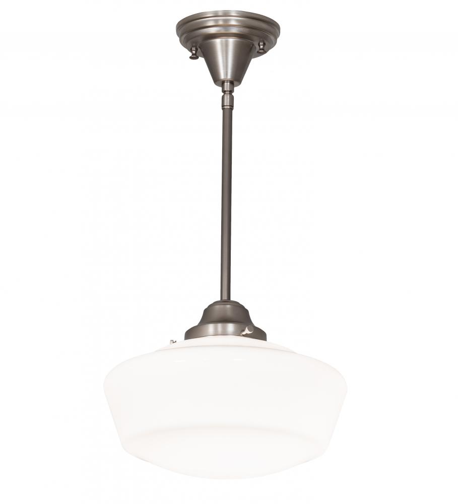 12" Wide Schoolhouse Traditional Globe Mini Pendant