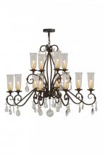 Meyda Green 142887 - 48" Wide Zola 12 Light Two Tier Chandelier