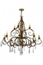 Meyda Green 164238 - 50" Wide New Country French 12 Light Chandelier