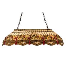 Meyda Green 17508 - 40"L Tiffany Hanginghead Dragonfly Oblong Pendant