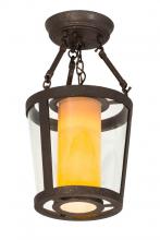 Meyda Green 177022 - 10"W Cilindro Tapered Semi-Flushmount