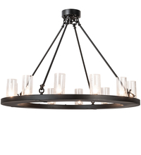 Meyda Green 210263 - 42" Wide Loxley 12 Light Semi-Flushmount