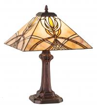 Meyda Green 244266 - 18" High Glasgow Bungalow Table Lamp