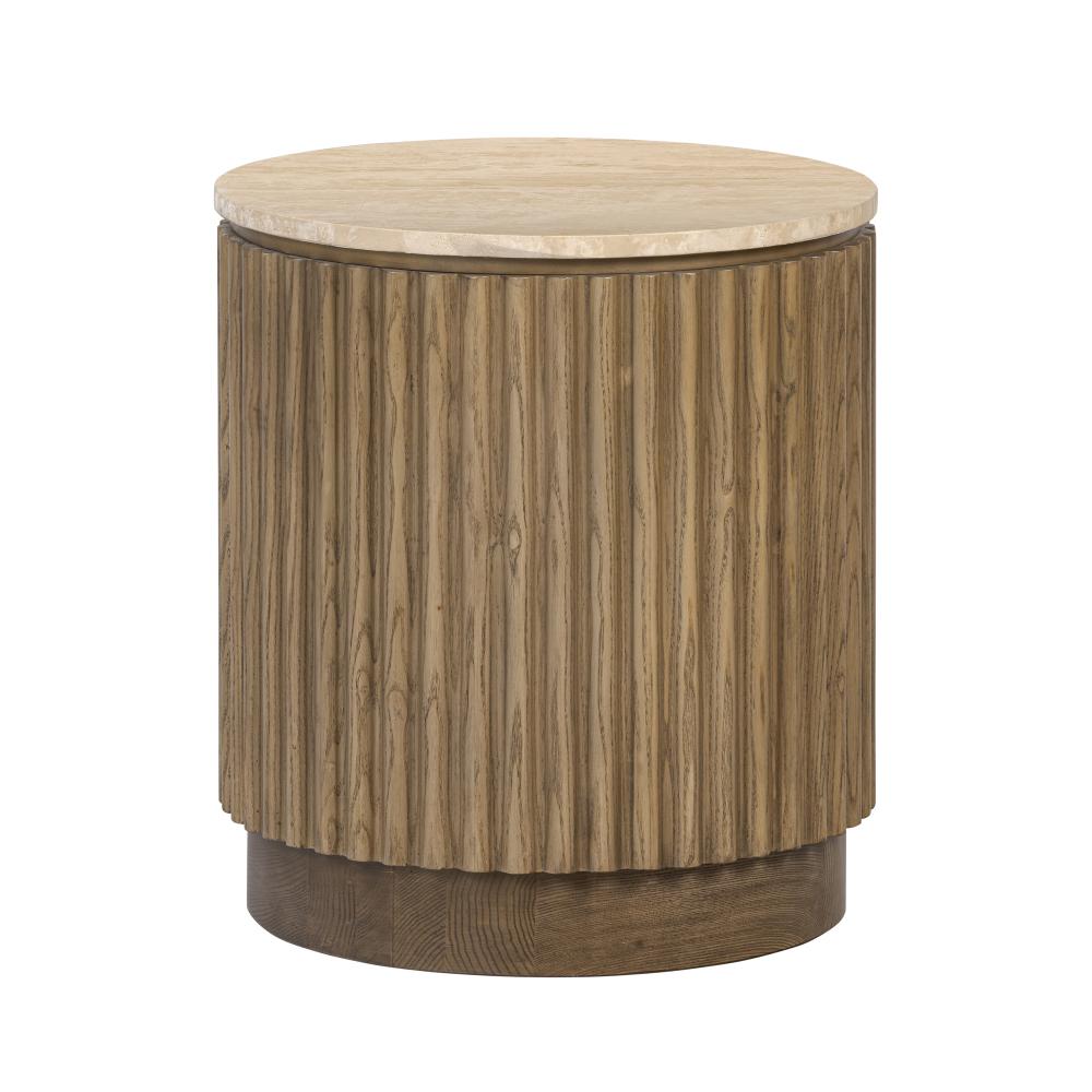 Donovan Side Table - Harvest Oak/Mushroom Oak