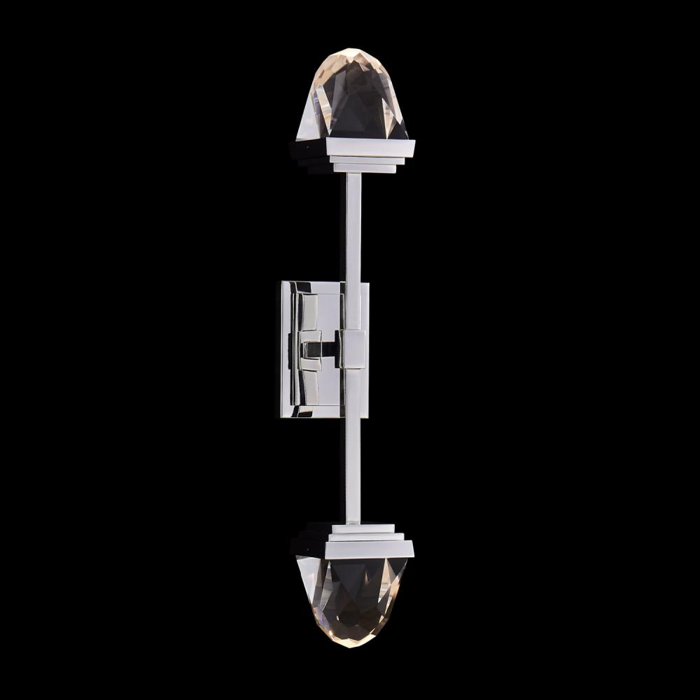 TAGLIO LED POLISHED SILVER SCONCE