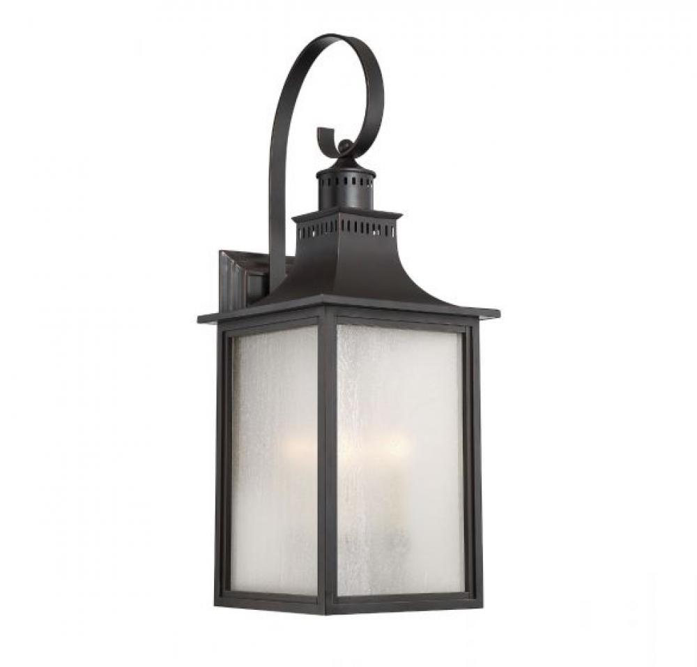 Monte Grande 3-Light Outdoor Wall Lantern in Slate