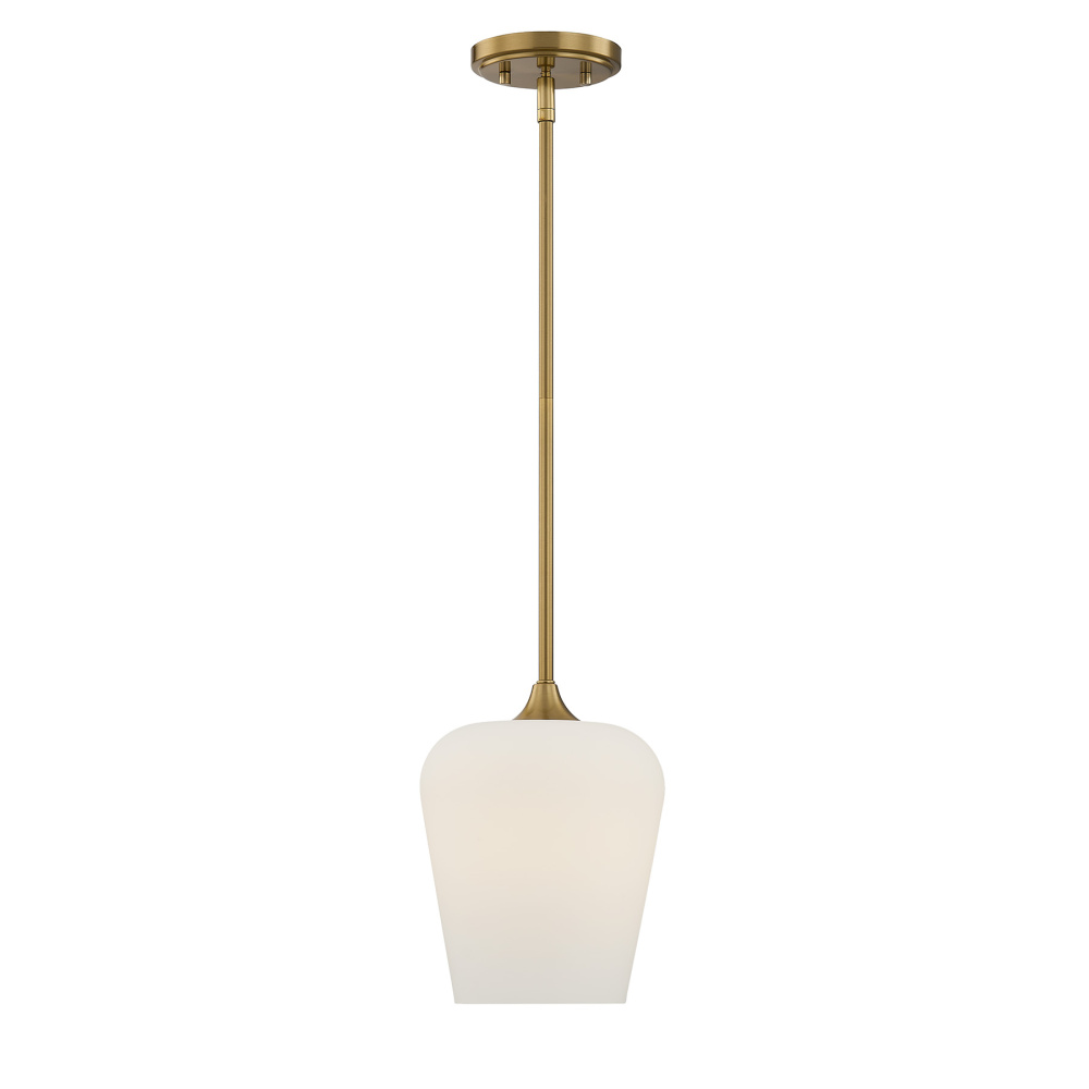 Octave 1-Light Pendant in Warm Brass