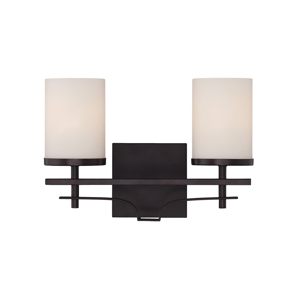 Colton 2-Light Bathroom Vanity Light in English Bronze