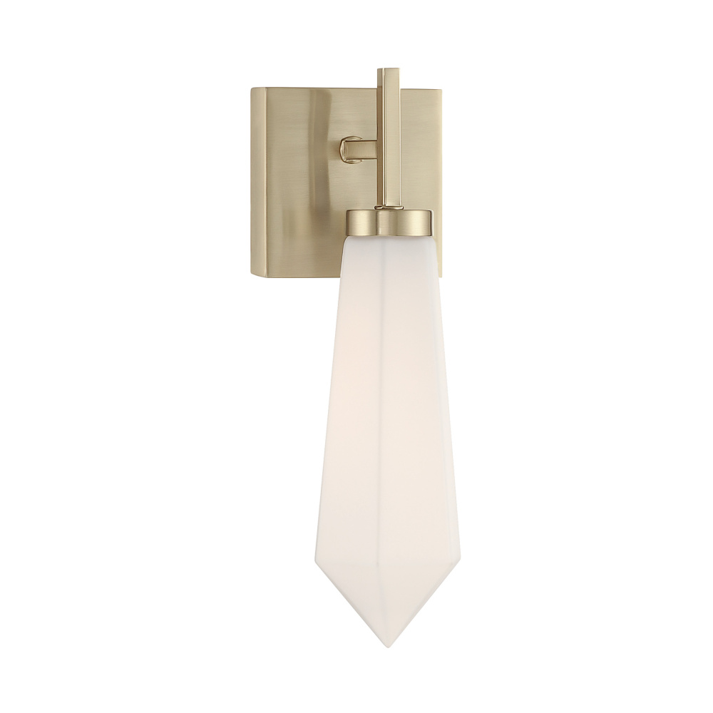 Leland 1-Light Wall Sconce in Noble Brass by Dann Foley