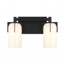 Savoy House 8-4128-2-BK - Caldwell 2-Light Bathroom Vanity Light in Matte Black