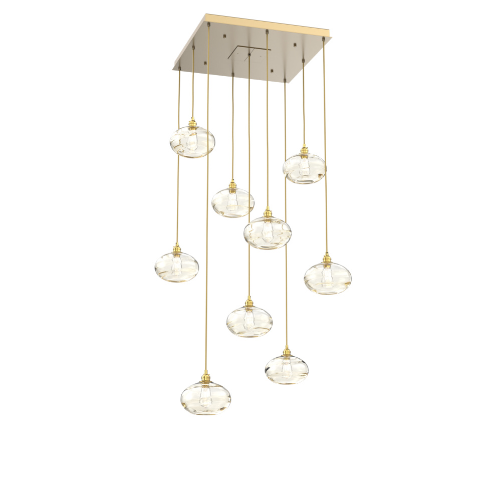 Coppa Square 9pc Multi-Pendant