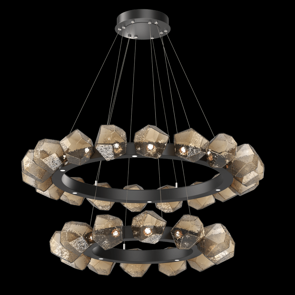 Gem Two-Tier Radial Ring
