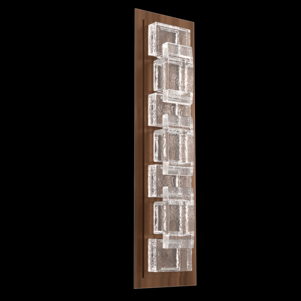 Tessera  Sconce (S)-Oil Rubbed Bronze-Tetro Cast Glass