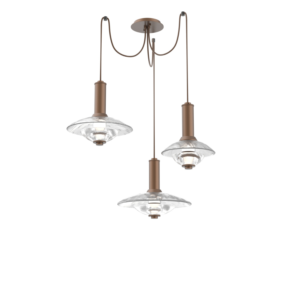 Cirrus Round 3pc Swag Multi-Pendant Chandelier