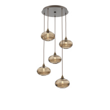 Hammerton CHB0036-05-FB-OB-C01-E2 - Coppa Round 5pc Multi-Pendant