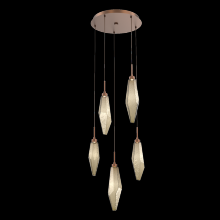Hammerton CHB0050-05-BB-CB-C01-L1 - Rock Crystal Round 5pc Multi-Pendant