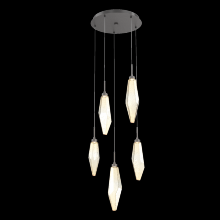 Hammerton CHB0050-05-GP-CA-C01-L1 - Rock Crystal Round 5pc Multi-Pendant