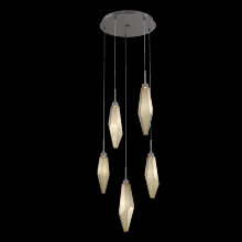 Hammerton CHB0050-05-GP-CB-C01-L1 - Rock Crystal Round 5pc Multi-Pendant