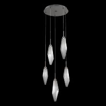 Hammerton CHB0050-05-GP-CS-C01-L1 - Rock Crystal Round 5pc Multi-Pendant