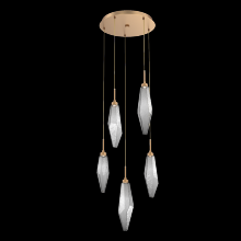 Hammerton CHB0050-05-NB-CS-C01-L1 - Rock Crystal Round 5pc Multi-Pendant