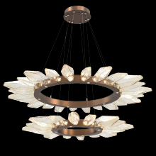Hammerton CHB0050-2T-BB-CA-CA1-L1 - Rock Crystal Two-Tier Radial Ring