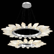 Hammerton CHB0050-2T-CS-CA-CA1-L1 - Rock Crystal Two-Tier Radial Ring