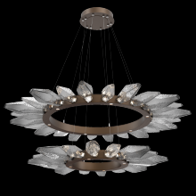 Hammerton CHB0050-2T-FB-CS-CA1-L3 - Rock Crystal Two-Tier Radial Ring